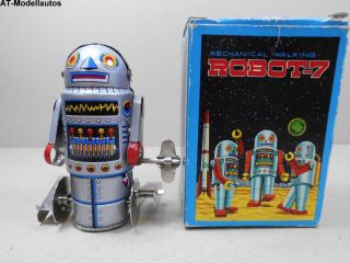 Blechroboter Robot - 7 9,  5 Cm Ovp Roboter Aus Blech Blechspielzeug Ma 01938 Bild
