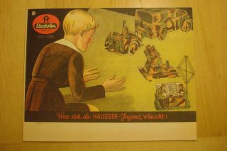 Elastolin Hausser Katalog 1935 / 36 Spielzeugkatalog Bild