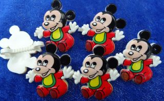 6 Stück Zopfhalter Mickey Mouse Bild