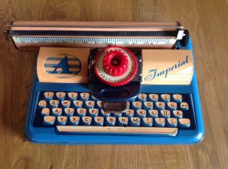 Altes Blechspielzeug - - Schreibmaschine - Imperial Bild