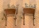 Sehr Kleine Antike Zinn Stühle Höhe 6,  5 Cm Puppenstube Um/vor 1900 Sehr Selten Original, gefertigt vor 1970 Bild 2