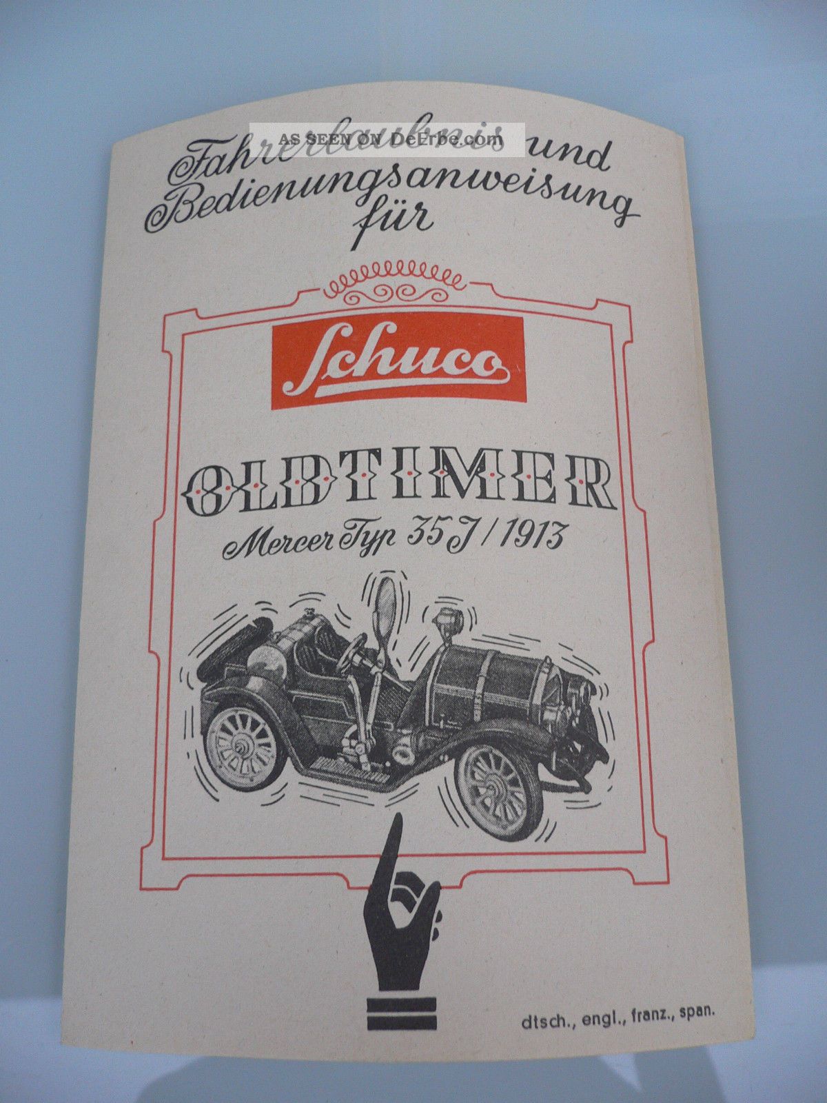 ORIGINAL SCHUCO OLDTIMER Mercer 1225 Typ 35J (1913) ohne OVP und Kühlerfigur EUR 42,00 - PicClick DE