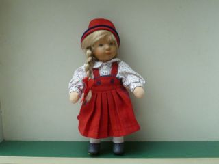 Käthe Kruse Puppe 25 Cm Däumlinchen Blond Originalbekleidung Eh.  Wie Bild