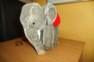 Steiff Elefant Mit Knopf Ohne Fahne Alt - Aus Mitte 60er Bild