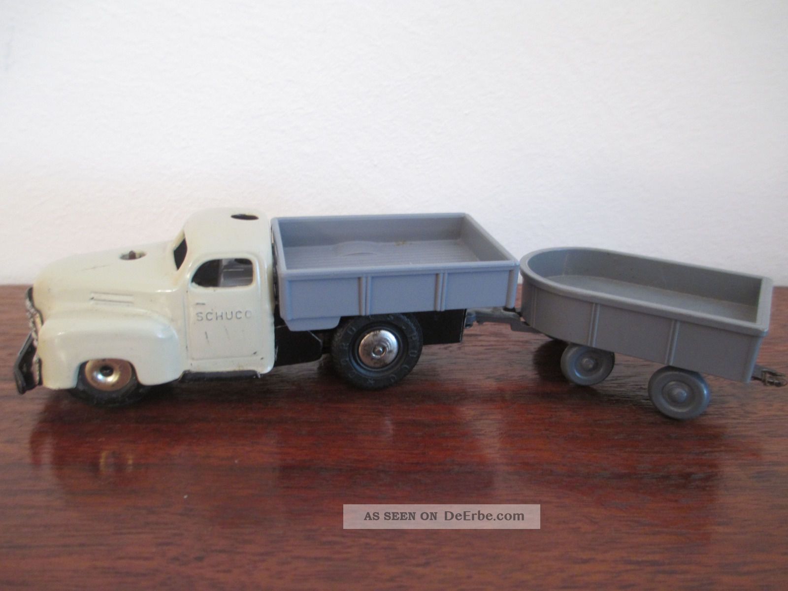 Schuco Varianto Lkw 3042 Mit Anhänger Original, gefertigt 1945-1970 Bild