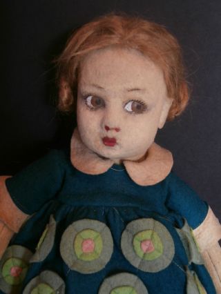 SchÖne Antike Kleine Lenci Puppe In Originalkleidung Um 1927 Serie 900 Ca.  33 Cm Bild