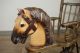 Puppenschaukelpferd Alt 80cm Schaukelpferd Holzpferd Antikspielzeug Bild 3