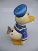 Walt Disney Blechspielzeug Figur,  Uhrwerk Donald Duck,  Ovp Gefertigt nach 1970 Bild 6