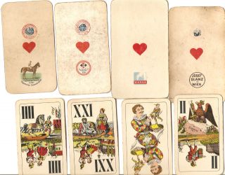 Konvolut Alter Kartenspiele Tarock - Verschiedene Hersteller,  1900 - 1950 Bild