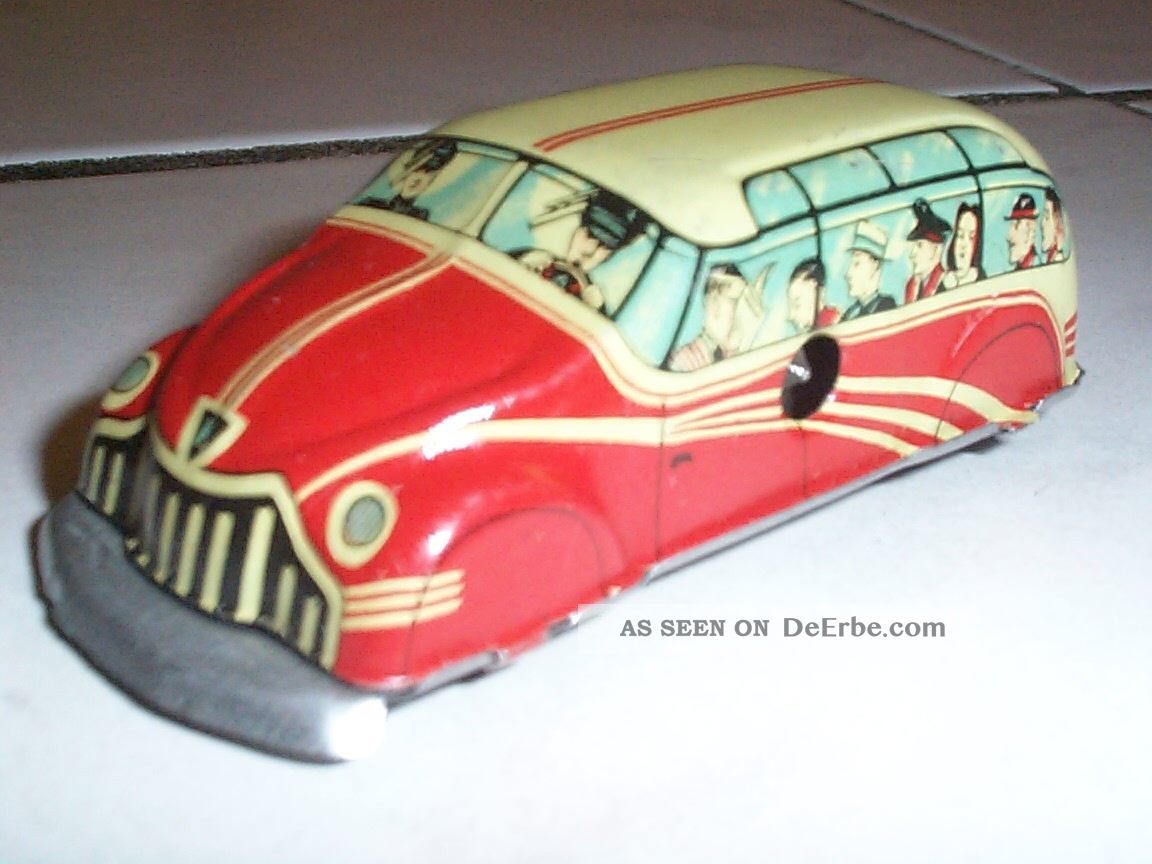 Außergewöhnlicher Schöner Kleinbus Von Huki Tolle Litho Sehr Selten Us - Zone Original, gefertigt 1945-1970 Bild