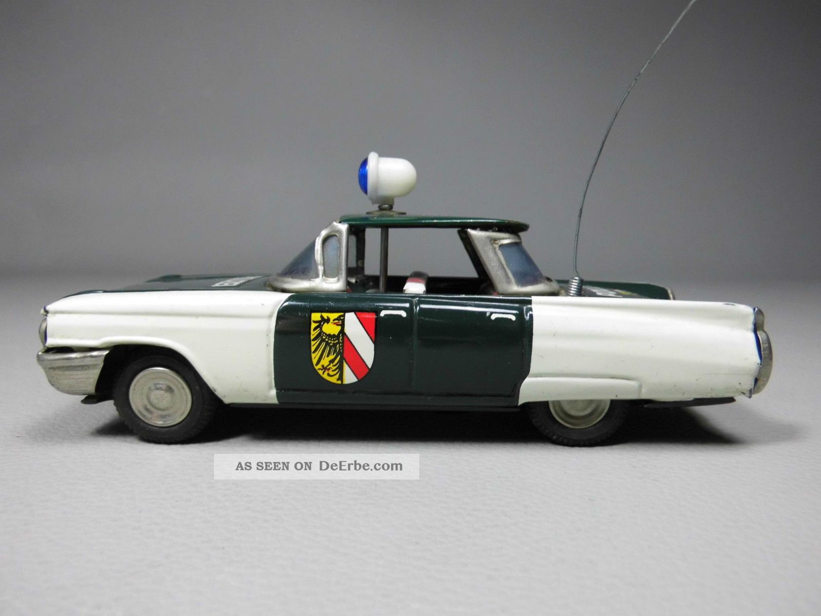 Alter Cadillac Fleetwood 62 Polizei Blechspielzeug Blechauto Ichiko ? Japan Original, gefertigt 1945-1970 Bild