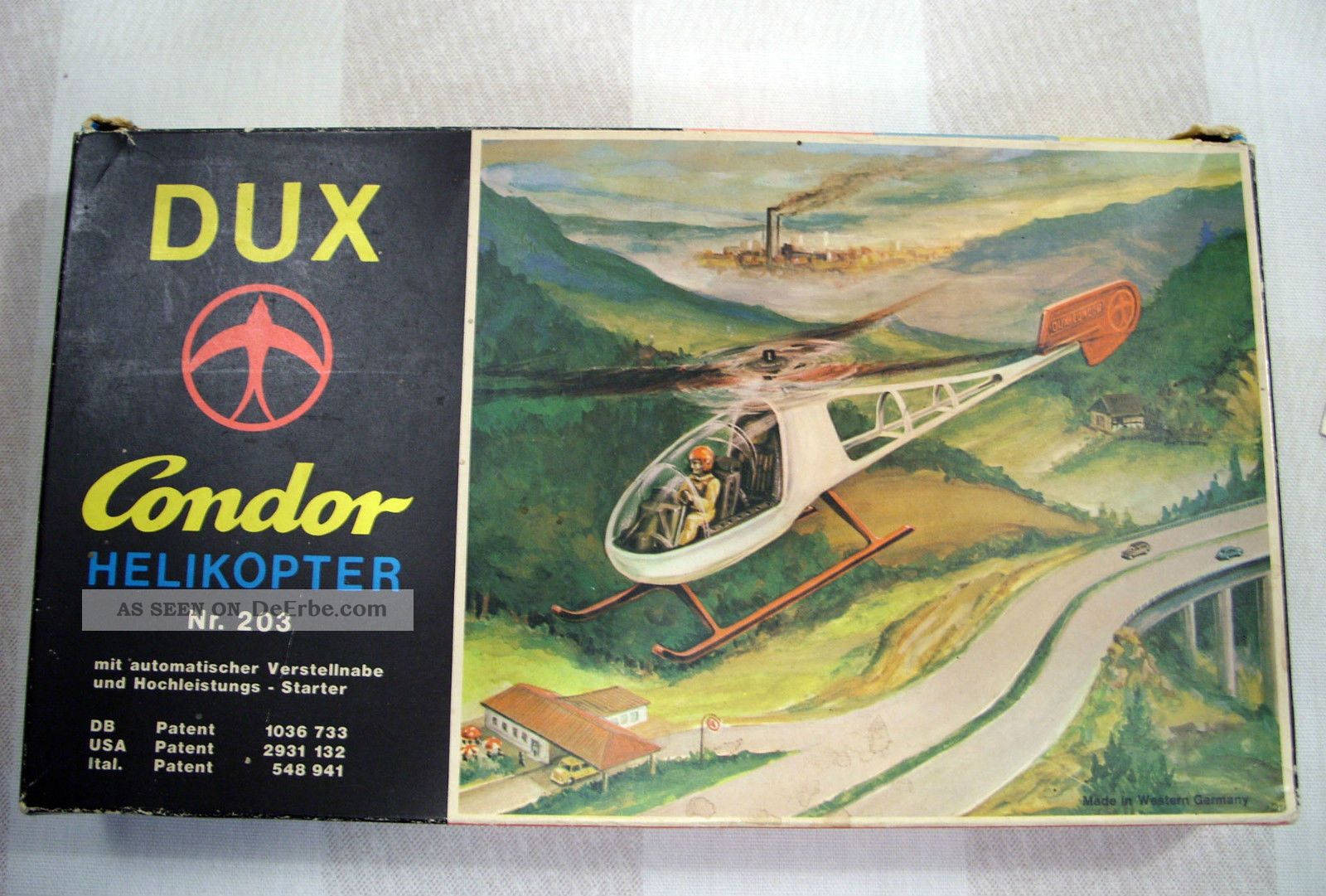 Dux Condor 203 Helicopter,  Dux Helikopter Original, gefertigt 1945-1970 Bild