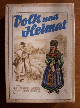 Volk Und Heimat - Ein Quartettspiel - Rudolf Arnold Verlag Leipzig Ca.  1955 - Bild