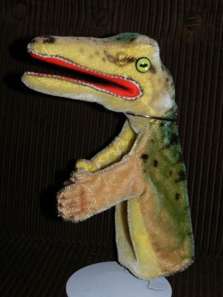 Orginal Steiff Handpuppe Alt Krokodil Aligator Puppentheater Bild