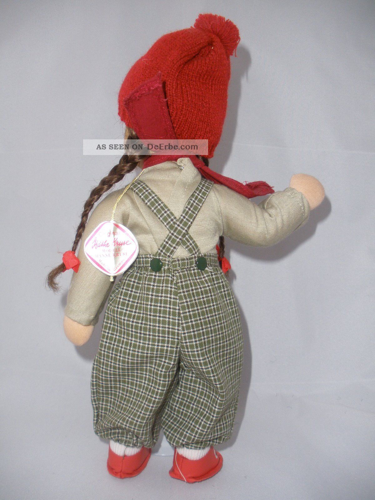 Käthe Kruse Puppe Däumelinchen Süßes Mädchen Mit Zöpfen Ca. 25cm Unbespielt