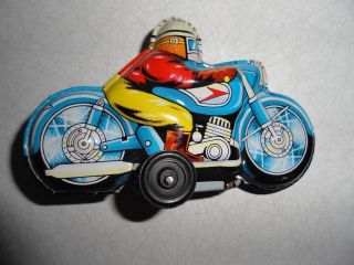 Altes Blech Motorrad. Bild