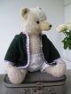 Alter Teddy BÄr,  Hermann,  Mohair,  52 Cm,  1950er Jahre Stofftiere & Teddybären Bild 1