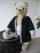 Alter Teddy BÄr,  Hermann,  Mohair,  52 Cm,  1950er Jahre Stofftiere & Teddybären Bild 2