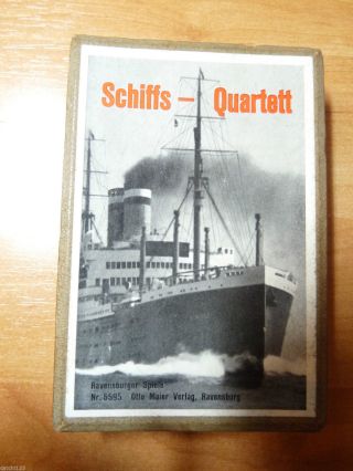 Altes Schiffs - Quartett Aus Den 50er Jahren Otto Maier Verlag Ravensburg Quartett Bild