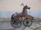 Holzpferd Schaukelpferd Karussellpferd 70cm Holz Dreirad Antikspielzeug Bild 1