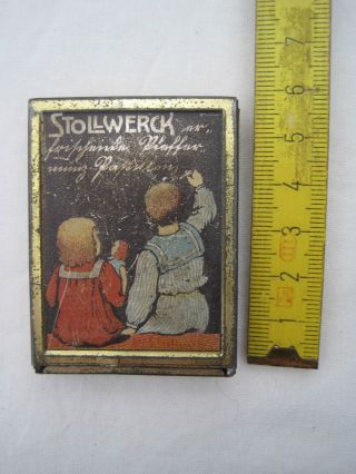 Kleine Alte Blechschachtel Ca.  1900 Für Den Kaufmannsladen Ca.  6 Cm Hoch Bild