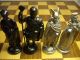 Schach Schachspiel Mit Metallfiguren - Römer Gegen Wikinger Gefertigt nach 1945 Bild 3
