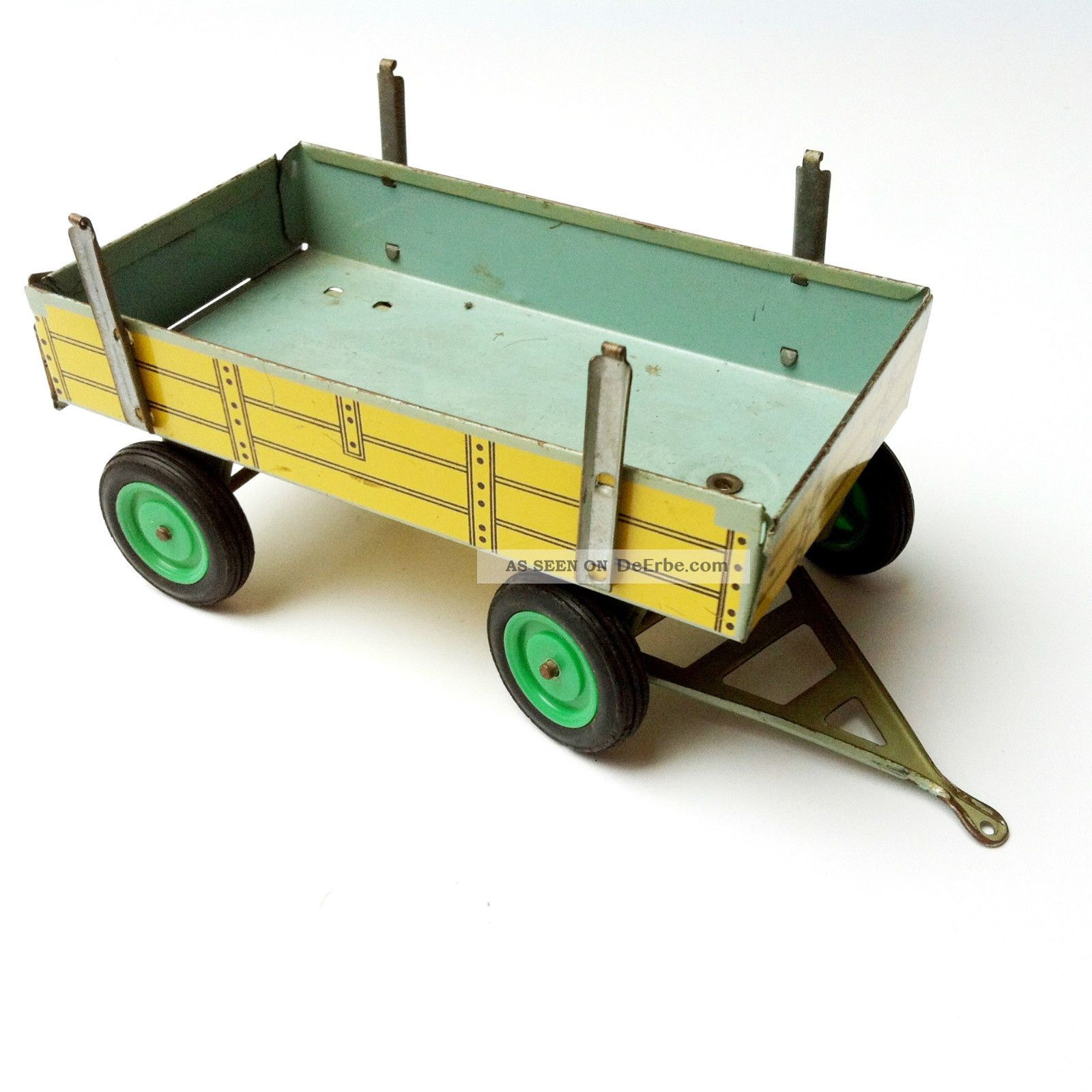 Kdn Kovap Zetor Anhänger Heuwagen Für Traktor Blech Gummireifen Rarität Original, gefertigt 1945-1970 Bild