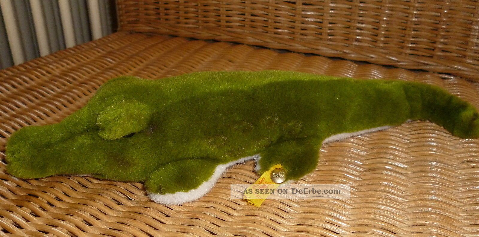 Steiff Gaty Krokodil Mit Knopf Und Fahne Ca.  30cm Tiere Bild