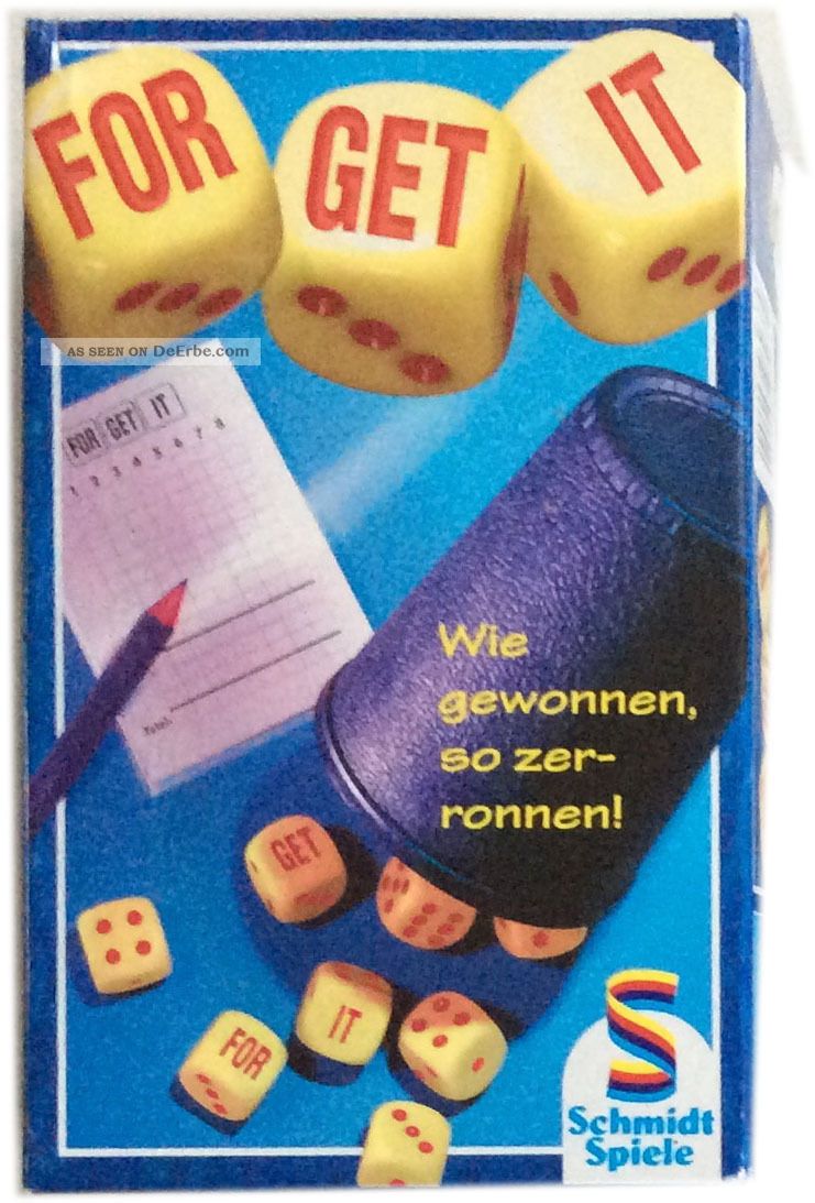 For Get It Würfel Spiel Game Komplett Gefertigt nach 1945 Bild