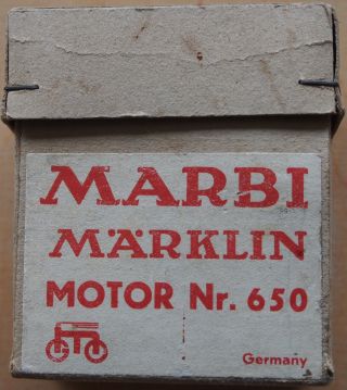 Märklin - Marbi - Uhrwerkmotor No.  650 Komplett Und Perfekt Bild