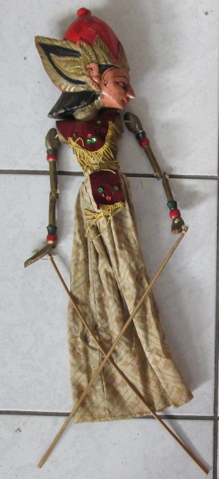 Alte Marionette Indonesien Thailand ? Holz Alter ? Ca.  54 Cm Bild