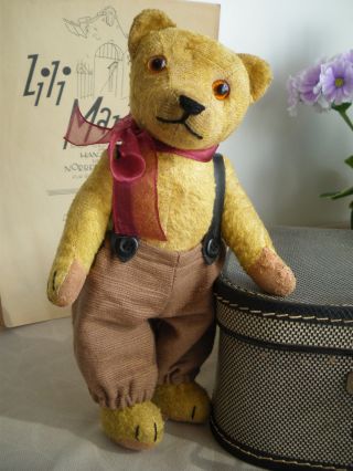Putziger Alter Kleiner Teddy BÄr,  26 Cm,  1930er Jahre Bild