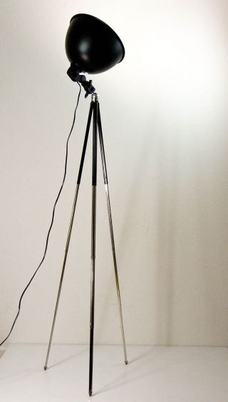 Tripod Statv Lampe Dreibein Stehlampe Design 70 Er Bild