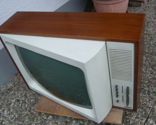 Metz Panama Design - Fernsehgerät Mit Schwenkbarem Bildschirm 60er Jahre Design Bild
