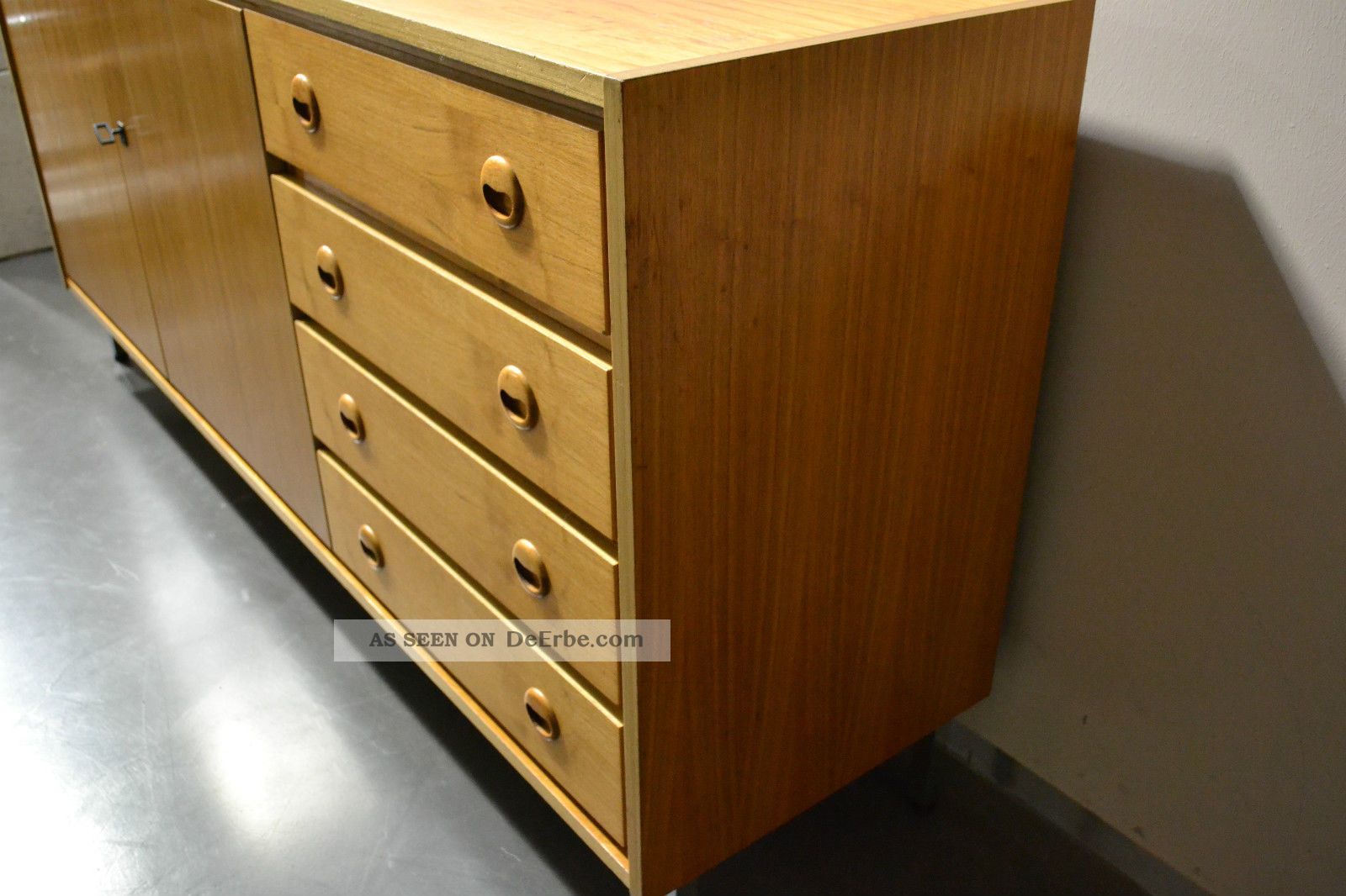 Design Sideboard Anrichte Kommode 60er 70er Jahre Teak Teakholz Mid Century