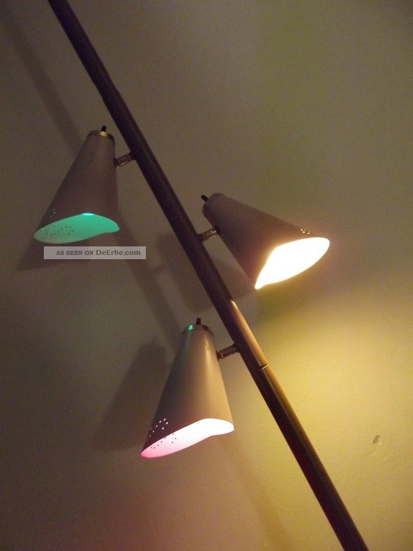 50s Pole Lamp Usa Einspannleuchte - 50er/60er Atomic Sputnik,  TÜtenlampe 1950-1959 Bild