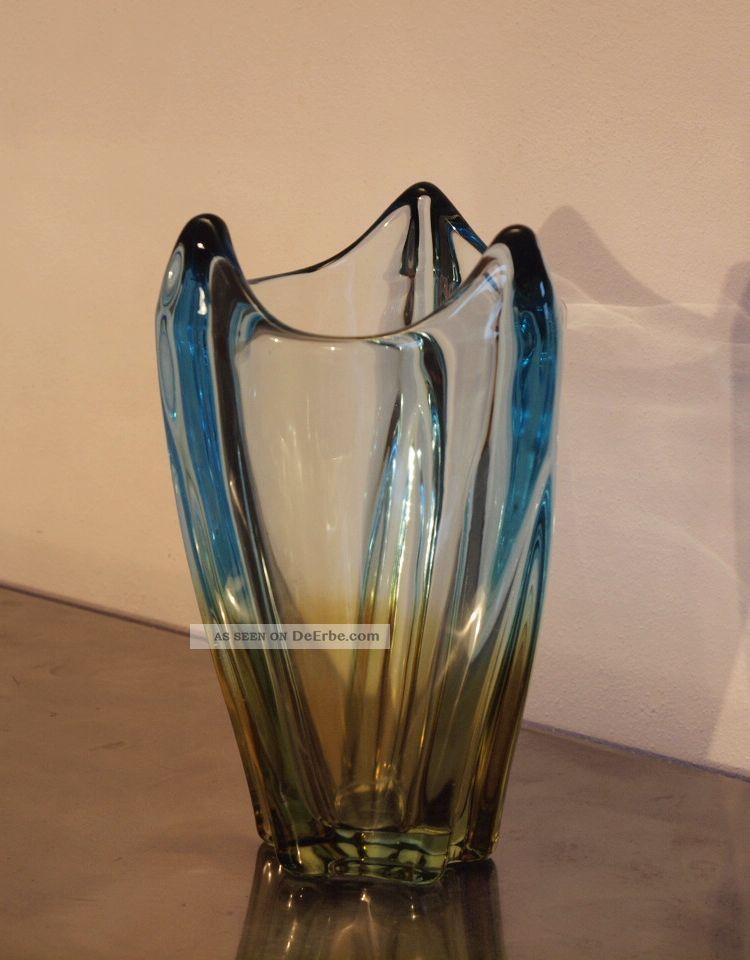 Schwere Dekorative Vase Glas Murano? 1950-1959 Bild