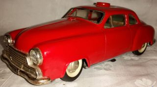 Schuco Polizeiauto Rot Elektro Alarm Car 5340 Aus Den 60er Jahren Bild