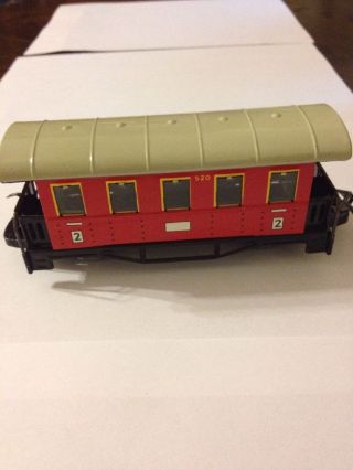 Billerbahn 520 Personenwagen Rot Antikes Blechspielzeug Bild