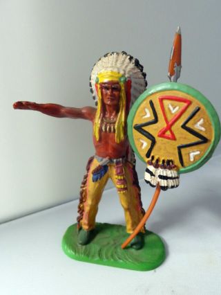 Elastolin Indianer Häupling Auf Kriegspfad Kunststofffigur Bild