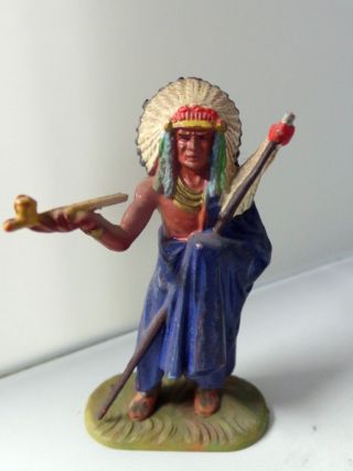 Elastolin Indianer Häupling Kunststofffigur Bild