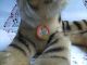 Steiff Tiger Liegender Tiger Bengal Kleiner Knopf Fahne 2317,  00 Brustschild Tiere Bild 5