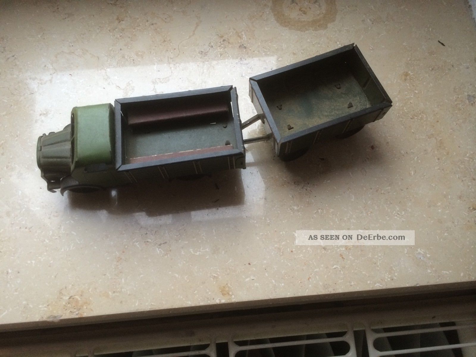 Ms Brandenburg Armeeauto H3 A Mit Hänger Und Sitzbänke Original, gefertigt 1945-1970 Bild
