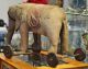 Rarität: Antiker Zirkuselefant Auf Rädern Um 1900 Sucht Neues Zuhause Stofftiere & Teddybären Bild 3