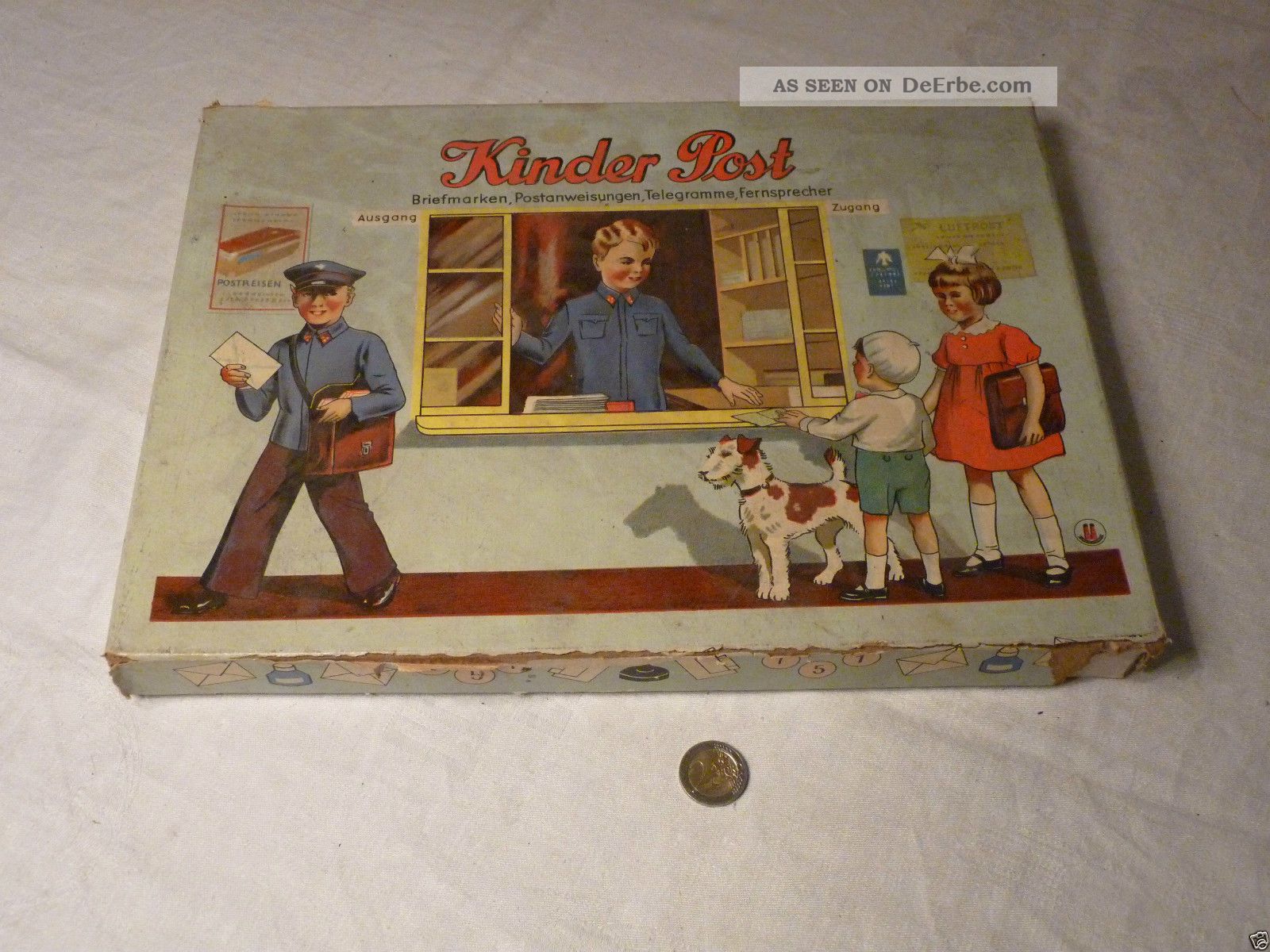 Deutsche Post Kinderspielzeug Baukasten Spiele Schmidt Münschen Gefertigt vor 1945 Bild