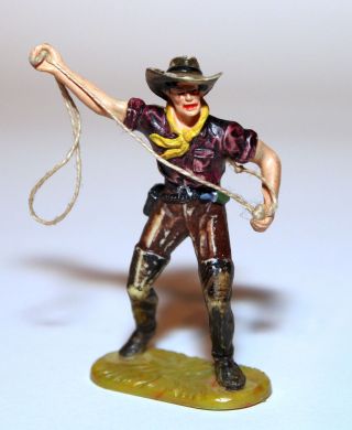 Elastolin Figur Cowboy Mit Lasso Art.  6978 Bemalung 2 Bild