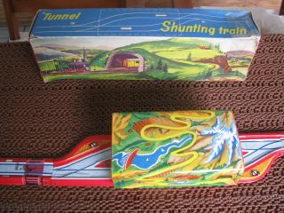 Tunnel Shunting Train,  Made In Western Germany,  Blechspielzeug,  Ovp Unbespielt Bild