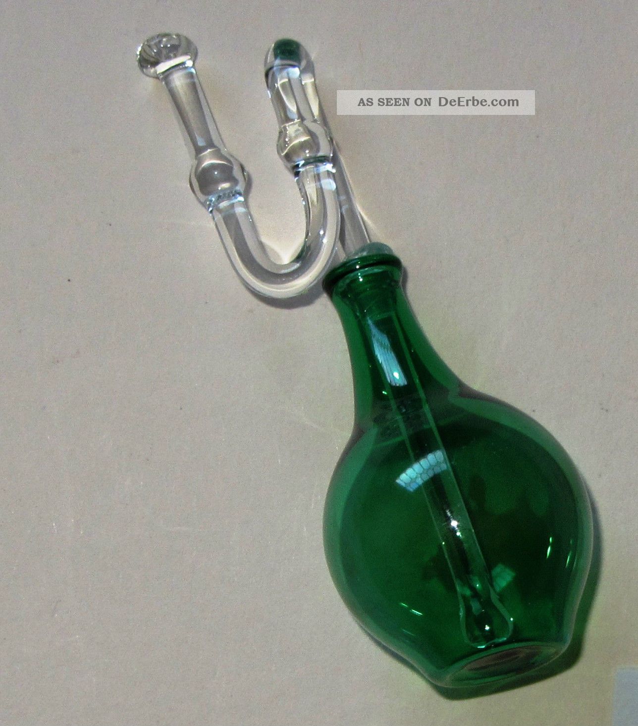 Miniatur Weinballon Für Puppenstube Lauscha Glas Mundgeblasen Pu2 Original, gefertigt vor 1970 Bild