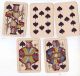 Kartenspiel; 52 Spielkarten Schablonenkoloriert,  Josef Glanz,  Wien Um Ca.  1885 Gefertigt vor 1945 Bild 9