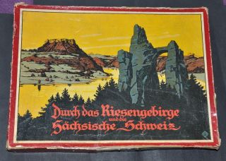 Durch Die Sächsische Schweiz Und Das Riesengebirge Zinnfigur RaritÄt Bild